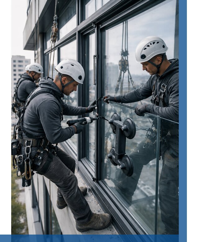 Витражное остекление зданий в Северодвинске от 3542 р. | ВЫСОТНИК-Свр