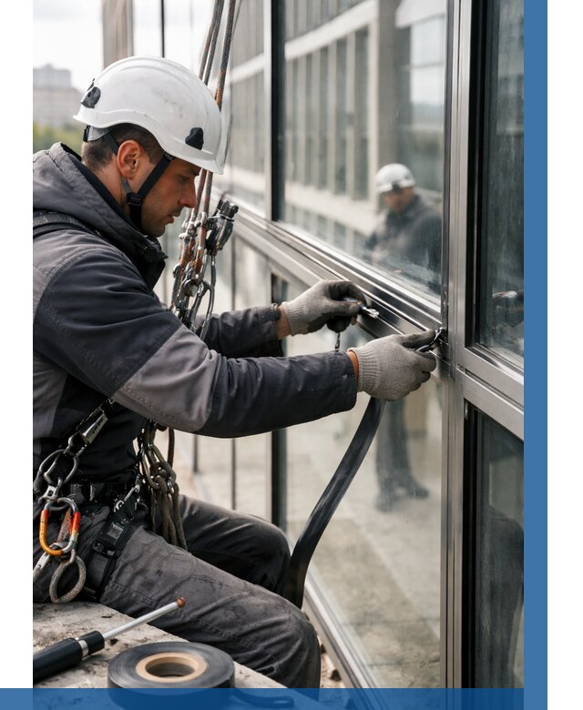 Ремонт витражных конструкций в Северодвинске от 3542 р. | ВЫСОТНИК-Свр