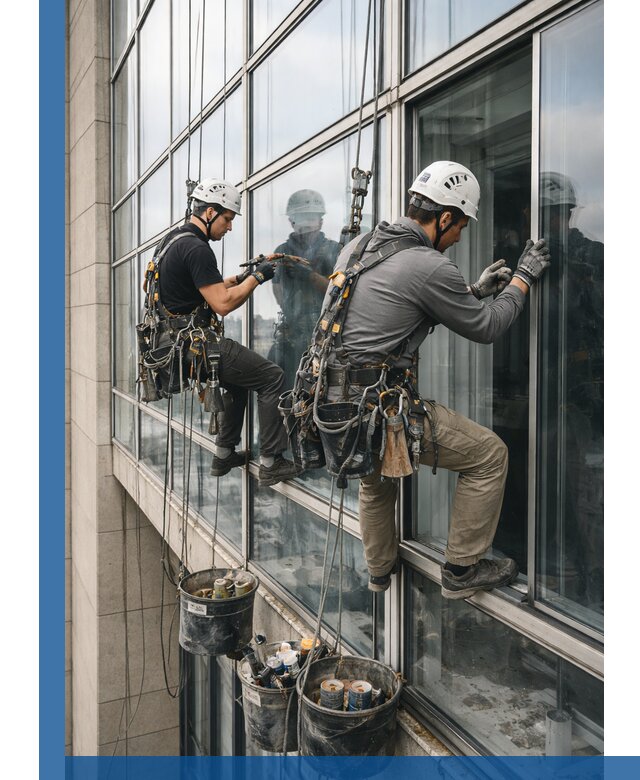 Ремонт витражных конструкций и фасадного остекления в Северодвинске