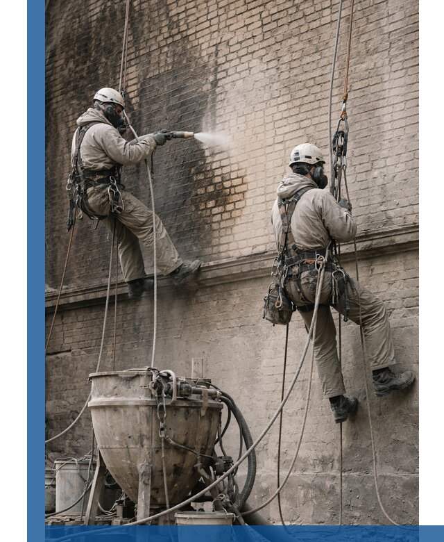 Пескоструйная очистка фасадов в Северодвинске профессионально