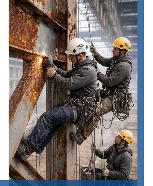 Зачистка металла от ржавчины в Северодвинске от 354 р. | ВЫСОТНИК-Свр