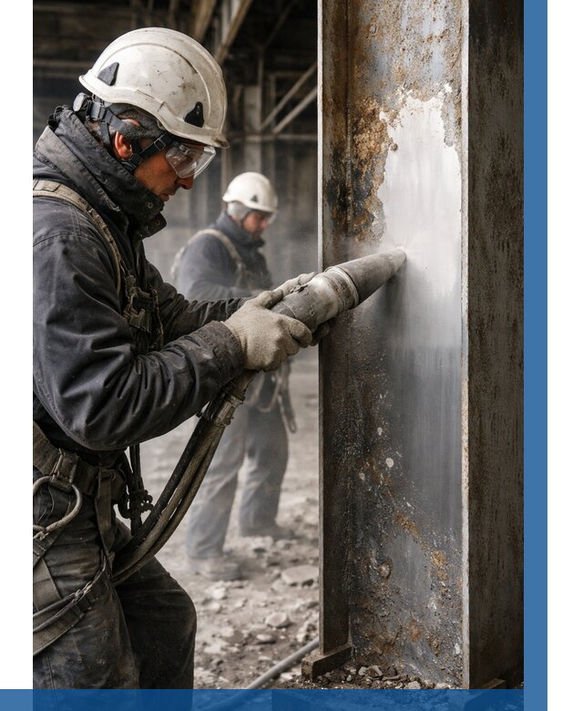 Удаление старой краски с металла в Северодвинске от 455 р. | ВЫСОТНИК-Свр