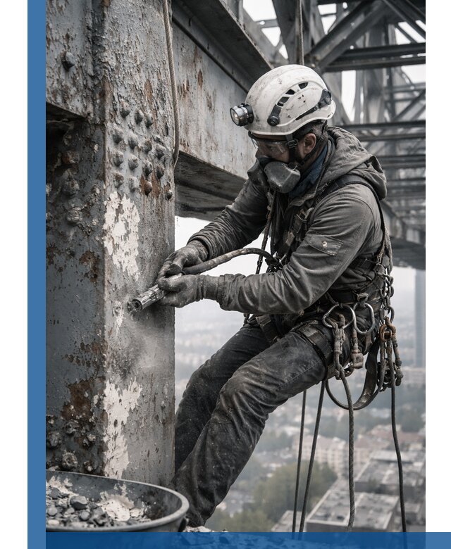 Удаление старой краски с металлических конструкций в Северодвинске