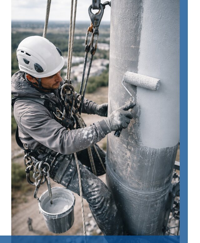 Покраска мачт связи под ключ в Северодвинске от 860 р. | ВЫСОТНИК-Свр