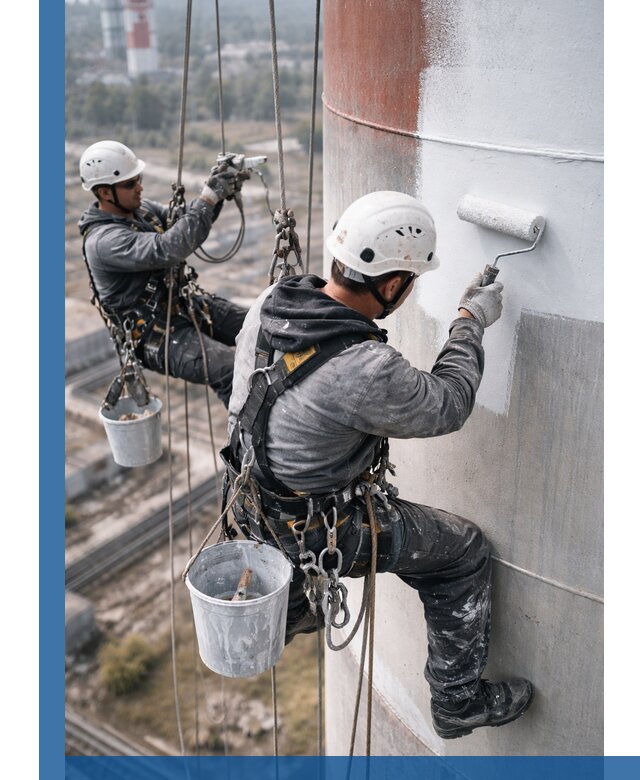 Покраска дымовых труб в Северодвинске: антикоррозийная защита и восстановление