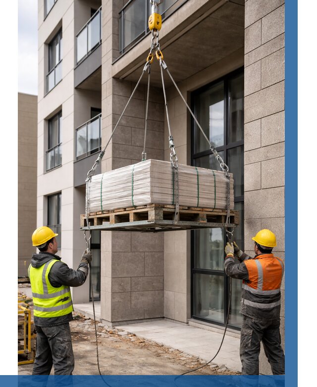 Подъем керамогранита на этаж в Северодвинске от 3542 р. | ВЫСОТНИК-Свр