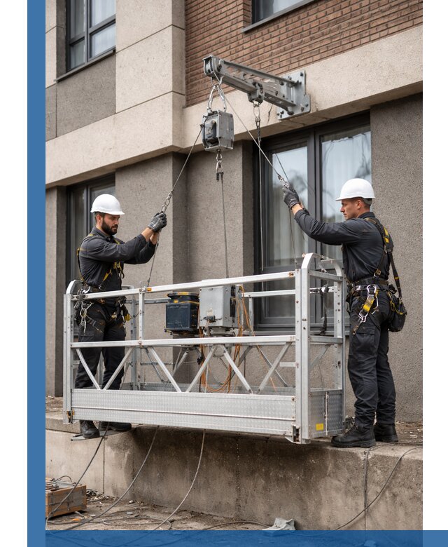 Монтаж и подъем фасадной люльки в Северодвинске с гарантией безопасности