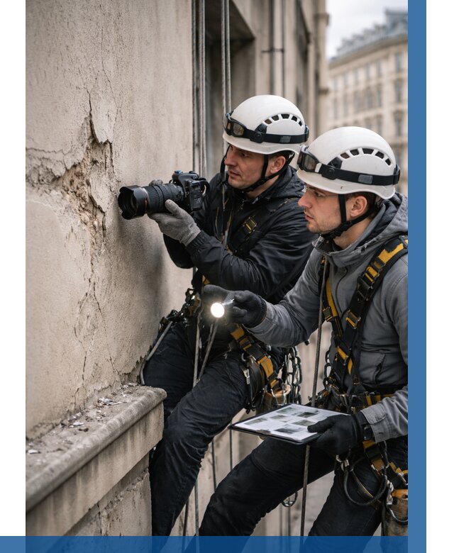 Фотофиксация дефектов фасада в Северодвинске от 4554 р. | ВЫСОТНИК-Свр