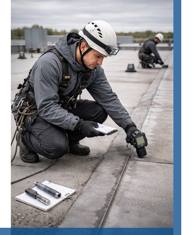 Обследование кровли на протечки в Северодвинске от 4554 р. | ВЫСОТНИК-Свр