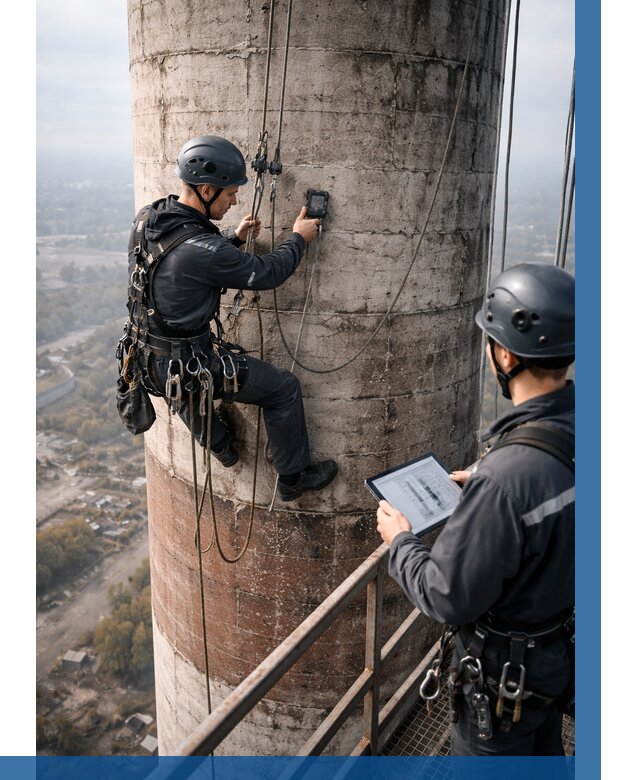 Обследование дымовой трубы в Северодвинске от 8097 р. | ВЫСОТНИК-Свр